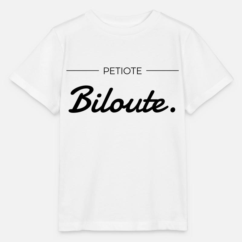 Petiote - Biloute. - T-shirt bio MINI CREATOR Stanley/Stella Enfant - blanc