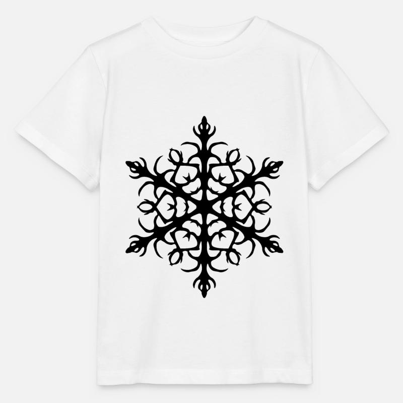 Flocon de neige - hiver - T-shirt bio MINI CREATOR Stanley/Stella Enfant - blanc