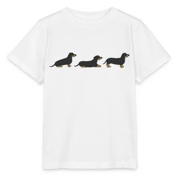 sit down stay teckel 1 - T-shirt bio MINI CREATOR Stanley/Stella Enfant - blanc - Devant - Maike (125cm)