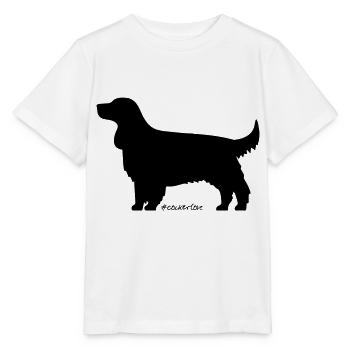 amour cocker - T-shirt bio MINI CREATOR Stanley/Stella Enfant - blanc - Devant - Maike (125cm)