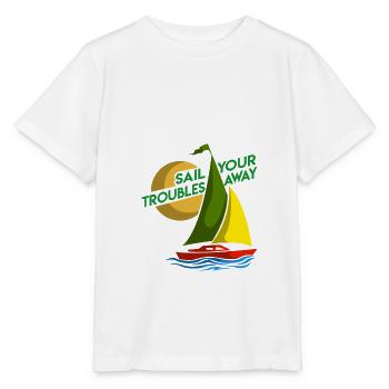 Sail with worries about it - Stanley/Stella MINI CREATOR Kids’ T-Shirt - white - Front - Maike (125cm)