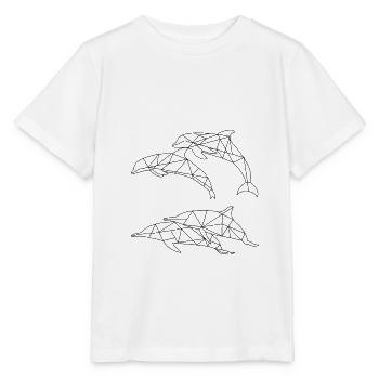 Delfin Säugetier Meer Korallenriff Schnorcheln - Stanley/Stella Kinder T-Shirt MINI CREATOR  - Weiß - Vorne - Maike (125cm)