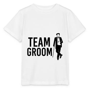 Team Groom - T-shirt bio MINI CREATOR Stanley/Stella Enfant - blanc - Devant - Maike (125cm)
