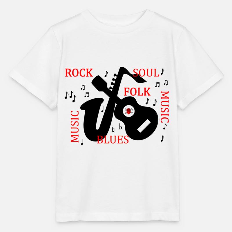 ROCK FOLK - T-shirt bio MINI CREATOR Stanley/Stella Enfant - blanc