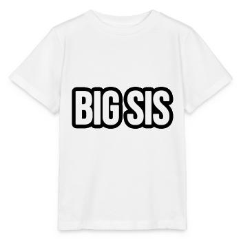 Big Sis - grande sœur - T-shirt bio MINI CREATOR Stanley/Stella Enfant - blanc - Devant - Maike (125cm)