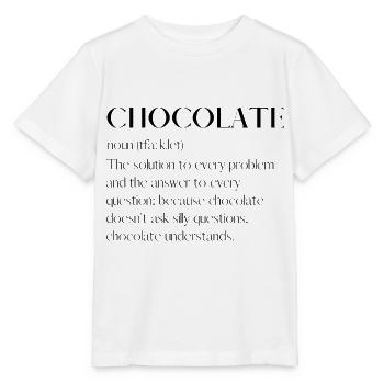 Chocolate - T-shirt bio MINI CREATOR Stanley/Stella Enfant - blanc - Devant - Maike (125cm)