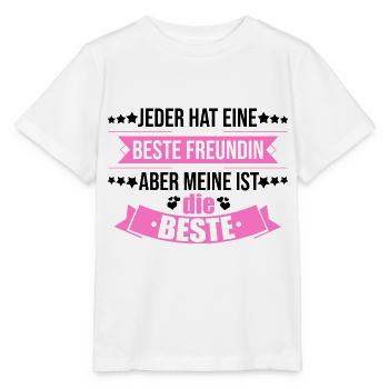 Beste Freundin - Stanley/Stella Kinder T-Shirt MINI CREATOR  - Weiß - Vorne - Maike (125cm)