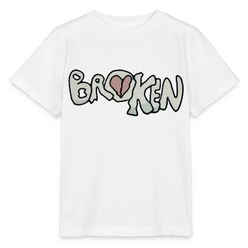 cœur brisé - T-shirt bio MINI CREATOR Stanley/Stella Enfant - blanc - Devant - Maike (125cm)
