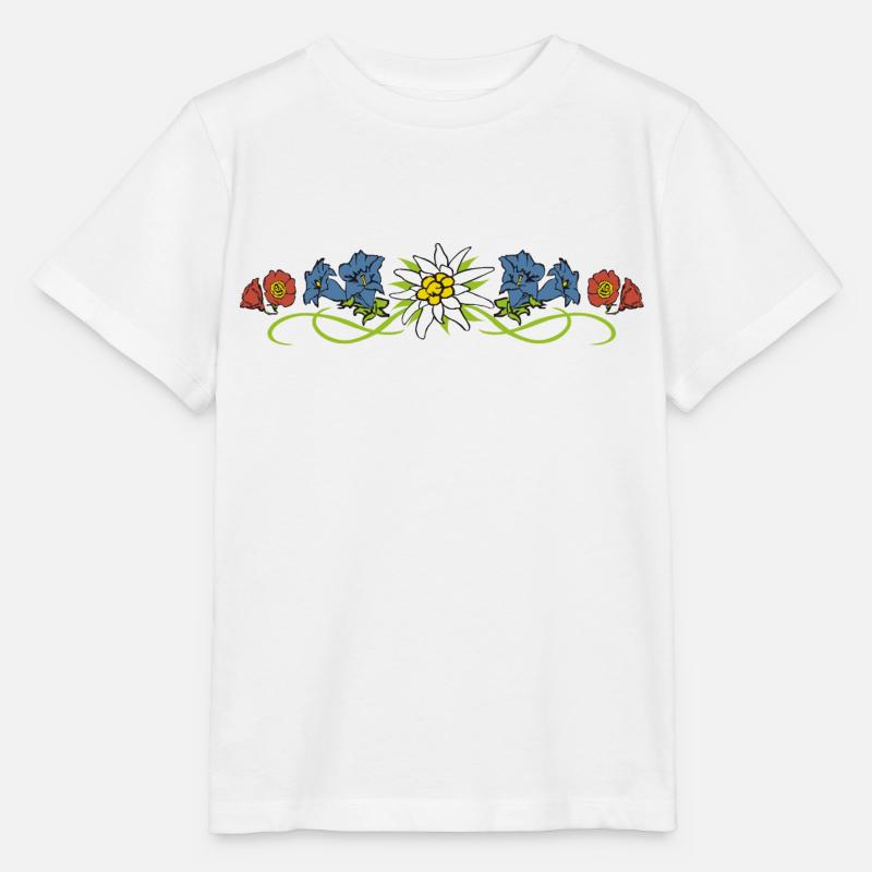Alpenblumen - Stanley/Stella Kinder T-Shirt MINI CREATOR  - Weiß