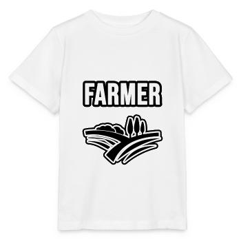 Agriculteurs, agriculteurs et agriculteurs - T-shirt bio MINI CREATOR Stanley/Stella Enfant - blanc - Devant - Maike (125cm)