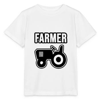 Agriculteur, agriculteur et agriculteur - T-shirt bio MINI CREATOR Stanley/Stella Enfant - blanc - Devant - Maike (125cm)