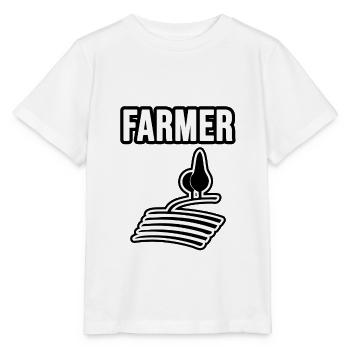 Agriculteur, agriculteur et agriculteur - T-shirt bio MINI CREATOR Stanley/Stella Enfant - blanc - Devant - Maike (125cm)