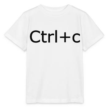 Ctrl+C - Stanley/Stella MINI CREATOR Kids’ T-Shirt - white - Front - Maike (125cm)