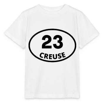 23 creuse - T-shirt bio MINI CREATOR Stanley/Stella Enfant - blanc - Devant - Maike (125cm)