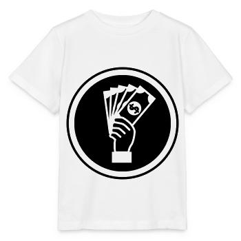 Money Money silhouette - Stanley/Stella MINI CREATOR Kids’ T-Shirt - white - Front - Maike (125cm)