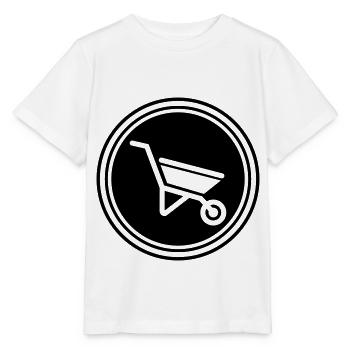 Wheelbarrow symbol - Stanley/Stella MINI CREATOR Kids’ T-Shirt - white - Front - Maike (125cm)