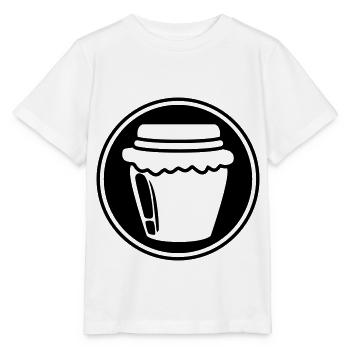 Honig Marmelade symbol - Stanley/Stella Kinder T-Shirt MINI CREATOR  - Weiß - Vorne - Maike (125cm)