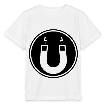 Hufeisen magnet - Stanley/Stella Kinder T-Shirt MINI CREATOR  - Weiß - Vorne - Maike (125cm)