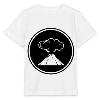 Icône de volcan - T-shirt bio MINI CREATOR Stanley/Stella Enfant - blanc - Devant - Maike (125cm)