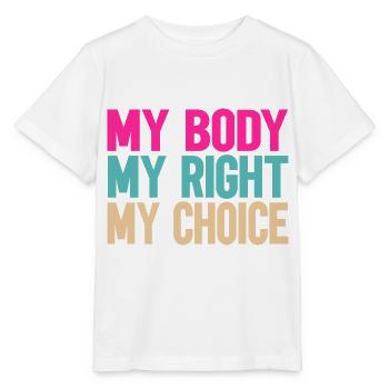 Mon corps, ma décision - T-shirt bio MINI CREATOR Stanley/Stella Enfant - blanc - Devant - Maike (125cm)