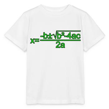 Quadratic Formula for Math class 3 - Stanley/Stella MINI CREATOR Kids’ T-Shirt - white - Front - Maike (125cm)