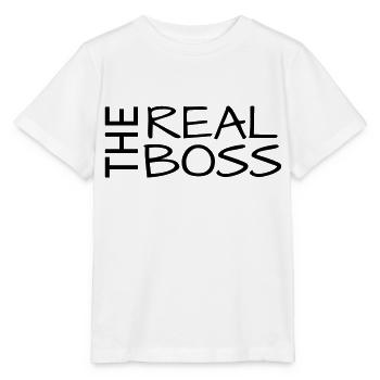 the real boss - Stanley/Stella MINI CREATOR Kids’ T-Shirt - white - Front - Maike (125cm)