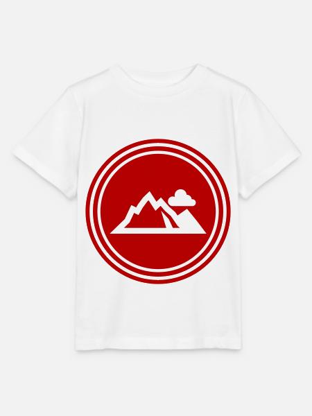Berge Mountains Silhouette - Stanley/Stella Kinder T-Shirt MINI CREATOR  - Weiß