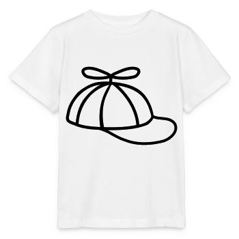Cool Propeller Cap Wind Turbine Hat - Stanley/Stella MINI CREATOR Kids’ T-Shirt - white - Front - Maike (125cm)