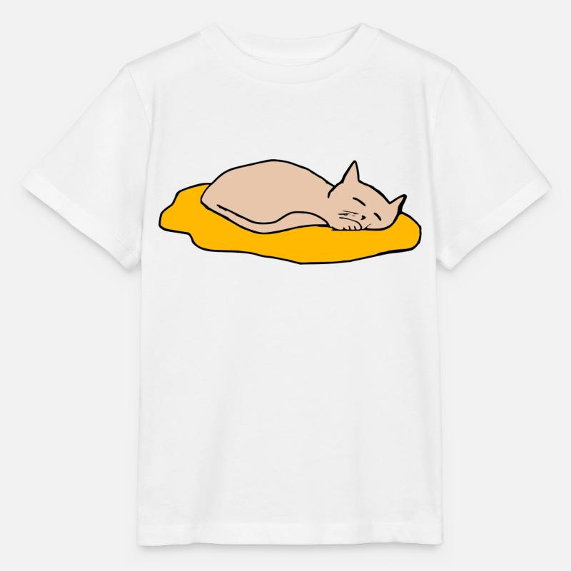 Katze - Stanley/Stella Kinder T-Shirt MINI CREATOR  - Weiß