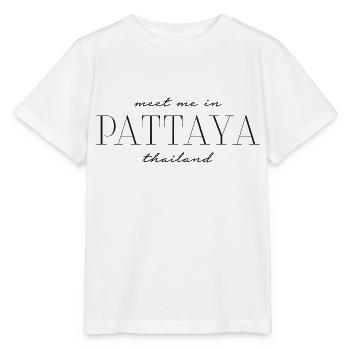 Meet me in Pattaya Thailand - Stanley/Stella Kinder T-Shirt MINI CREATOR  - Weiß - Vorne - Maike (125cm)
