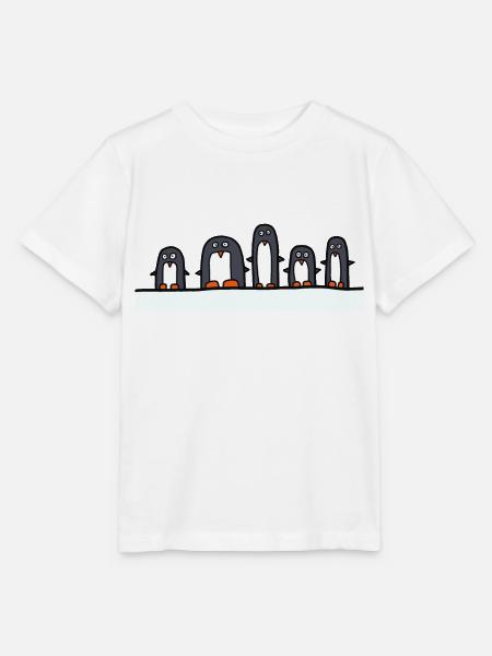 5 Pinguine - Stanley/Stella Kinder T-Shirt MINI CREATOR - Weiß