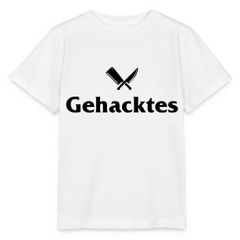 gehacktes für den Grillfan - Stanley/Stella Kinder T-Shirt MINI CREATOR  - Weiß - Vorne - Maike (125cm)
