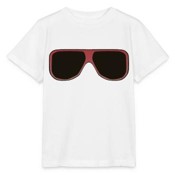 lunette de soleil cool 2609 B - T-shirt bio MINI CREATOR Stanley/Stella Enfant - blanc - Devant - Maike (125cm)