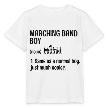 Marching Band Boy Sayings Funny Marching Instrumen - Stanley/Stella MINI CREATOR Kids’ T-Shirt - white - Front - Maike (125cm)