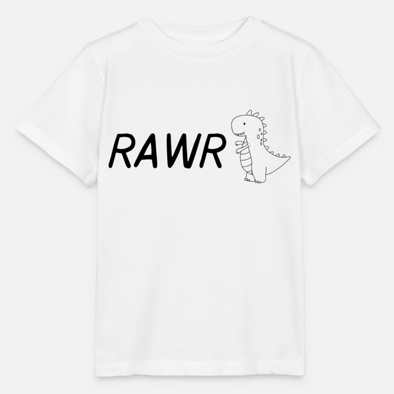 Dino Rawr - Stanley/Stella Kinder T-Shirt MINI CREATOR  - Weiß