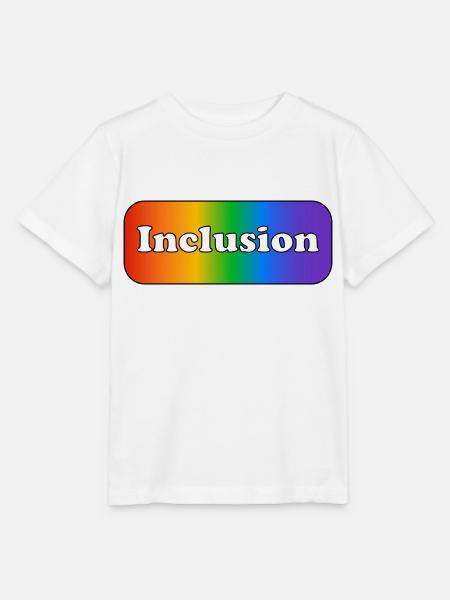 Inklusion Regenbogen - Stanley/Stella Kinder T-Shirt MINI CREATOR - Weiß