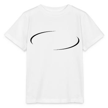 Modischer Kreis Schwarz - Stanley/Stella Kinder T-Shirt MINI CREATOR  - Weiß - Vorne - Maike (125cm)