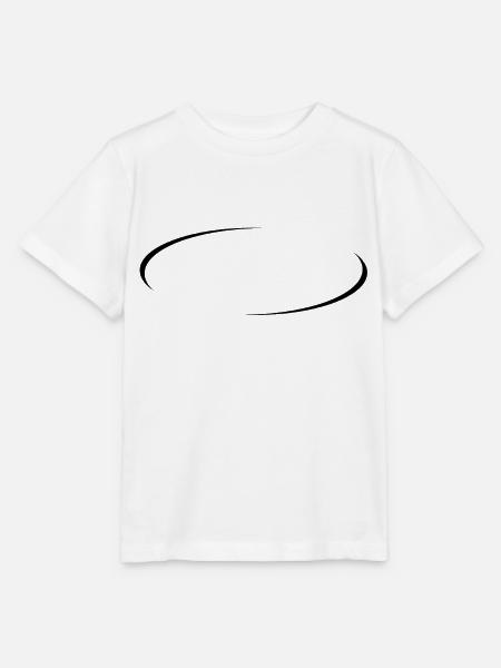 Modischer Kreis Schwarz - Stanley/Stella Kinder T-Shirt MINI CREATOR  - Weiß