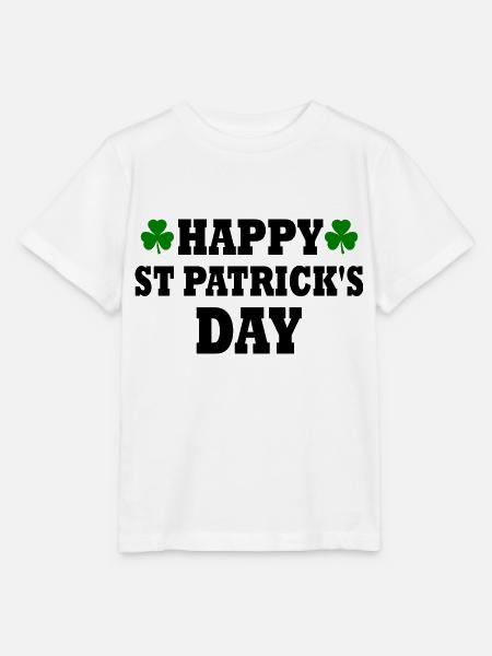 happy st patricks day - Stanley/Stella Kinder T-Shirt MINI CREATOR  - Weiß