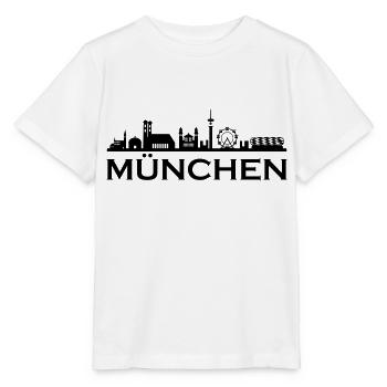 Horizon de Munich - T-shirt bio MINI CREATOR Stanley/Stella Enfant - blanc - Devant - Maike (125cm)