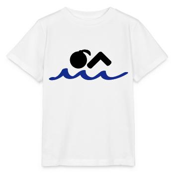 swimmer - Stanley/Stella MINI CREATOR Kids’ T-Shirt - white - Front - Maike (125cm)