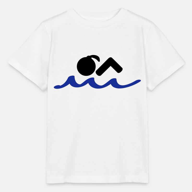 swimmer - Stanley/Stella MINI CREATOR Kids’ T-Shirt - white