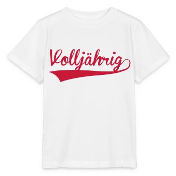 volljährig 18 - Stanley/Stella Kinder T-Shirt MINI CREATOR  - Weiß - Vorne - Maike (125cm)
