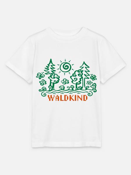 Waldkind Waldkindergarten Natur Wald, 23 Farben - Stanley/Stella Kinder T-Shirt MINI CREATOR - Weiß