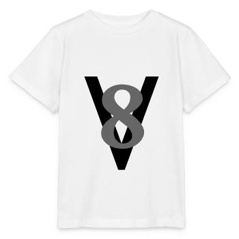 Moteur V8 - T-shirt bio MINI CREATOR Stanley/Stella Enfant - blanc - Devant - Maike (125cm)