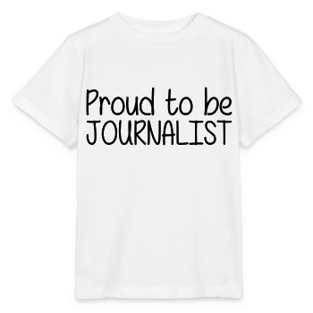 Proud to be Journalist - Stanley/Stella MINI CREATOR Kids’ T-Shirt - white - Front - Maike (125cm)