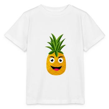 ananas - T-shirt bio MINI CREATOR Stanley/Stella Enfant - blanc - Devant - Maike (125cm)