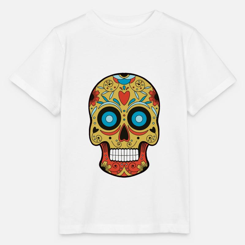 Mexican skull - Stanley/Stella MINI CREATOR Kids’ T-Shirt - white