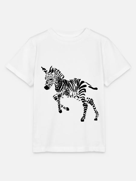 Zebra - Stanley/Stella Kinder T-Shirt MINI CREATOR - Weiß