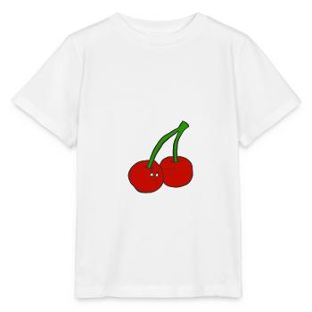 Cherries drawing for kids - gift idea - Stanley/Stella MINI CREATOR Kids’ T-Shirt - white - Front - Maike (125cm)